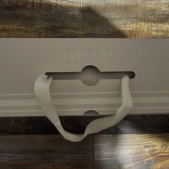 Copper Key Black Rhinestone Sandals - Picture 5 of 6